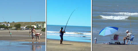 Pesca en Villa El Condor Rio Negro